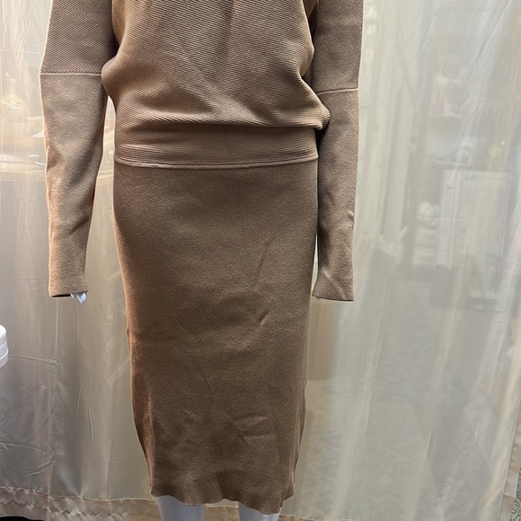 BANANA REPUBLIC TALL LG. TAUPE SWEATER DRESS - Picture 4 of 12